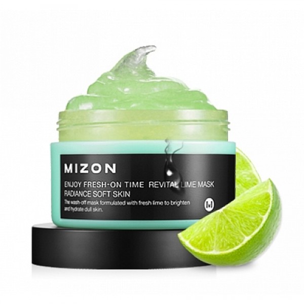 

маска для лица с лаймом mizon enjoy fresh-on time revital lime mask