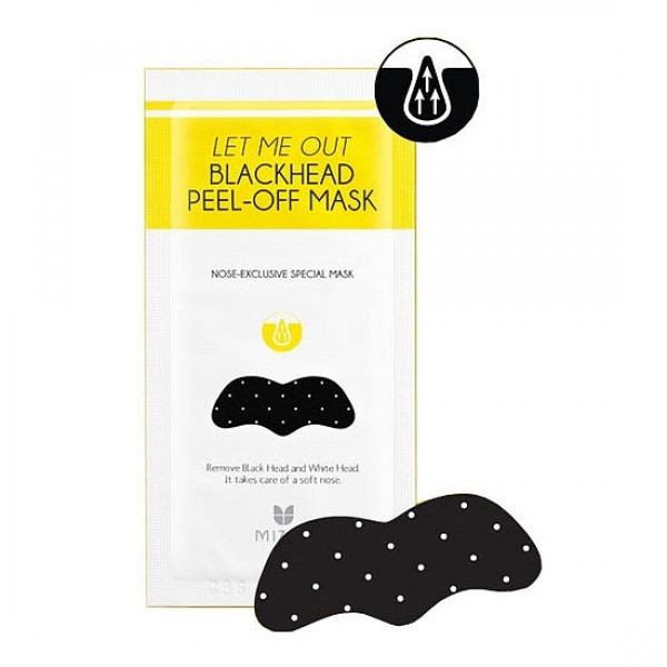 

патч для быстрого избавления от черных пор mizon let me out blackhead peel-off mask