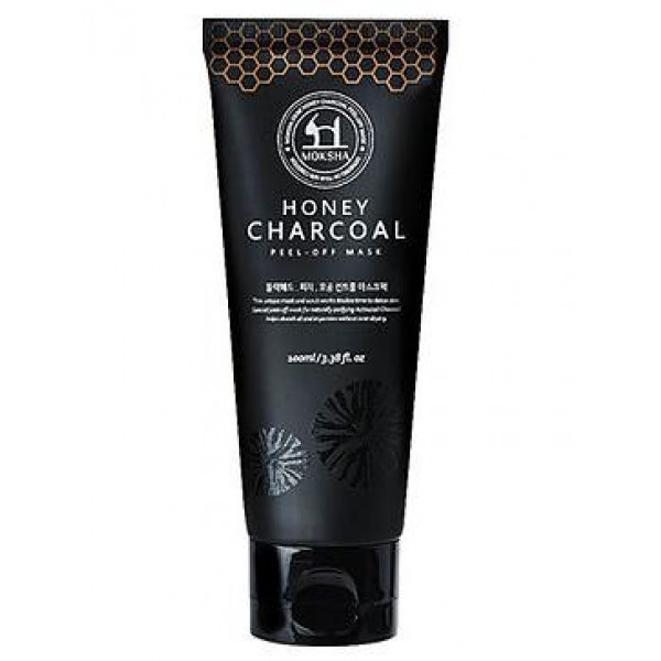

маска-пленка для лица labiotte moksha honey charcoal peel off mask