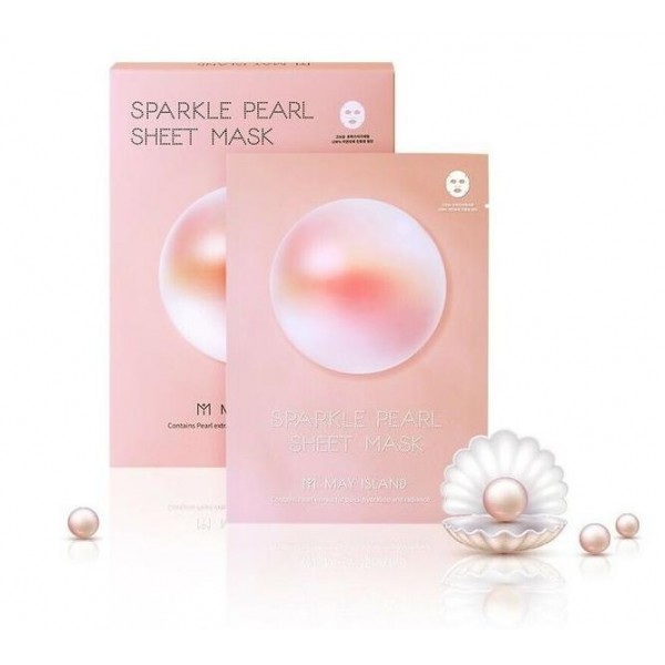 

тканевая маска с экстрактом жемчуга may island pearl sheet mask