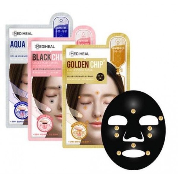 

маска для лица с массажным эффектом mediheal chip circle point mask