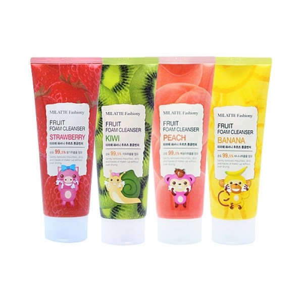 

пенка для умывания фруктовая milatte milatte fashiony fruit foam cleanser