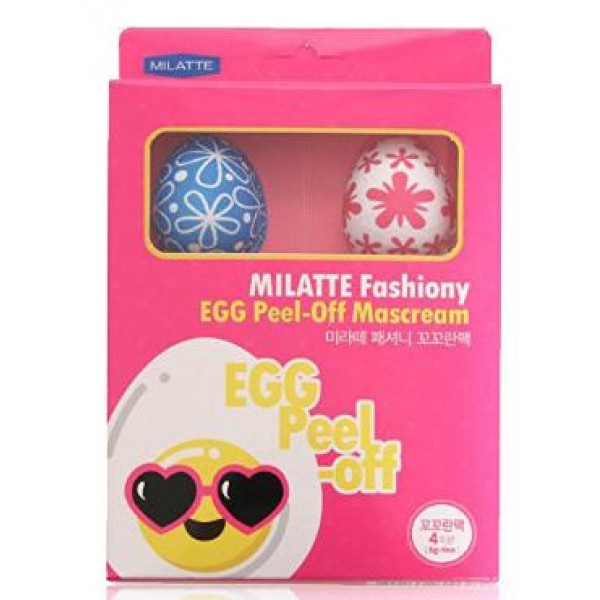 набор крем-масок для лица milatte fashiony egg peel-off cream pack