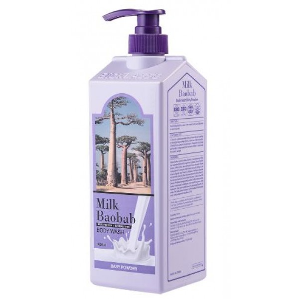 

гель для душа с ароматом детской пудры milkbaobab body wash baby powder
