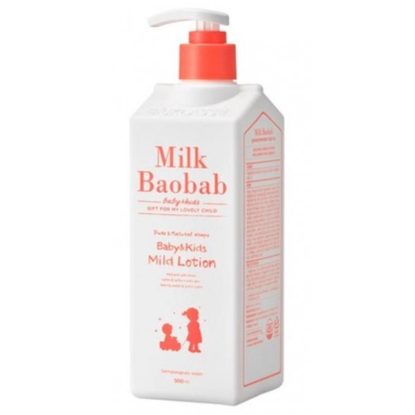 

детский лосьон для тела увлажняющий (от 5 до 11 лет) milkbaobab baby & kids mild lotion