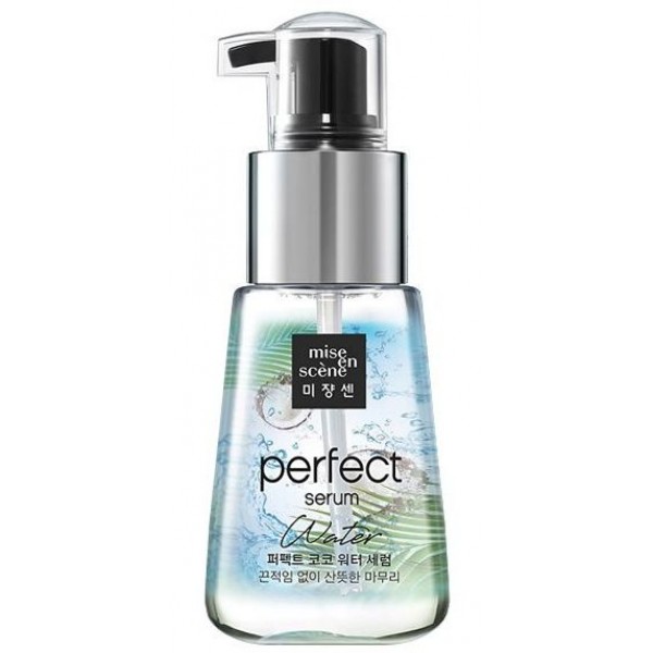 

легкая сыворотка для сухих волос mise en scene perfect coco water serum