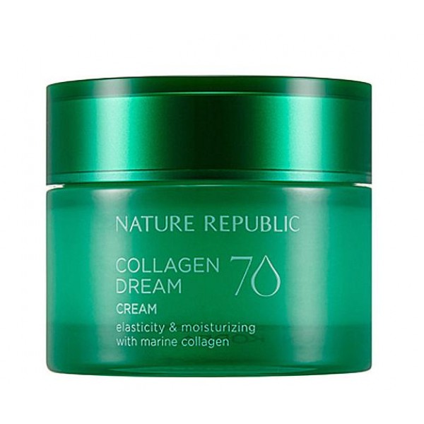 

крем с морским коллагеном увлажняющий nature republic collagen dream 70 cream