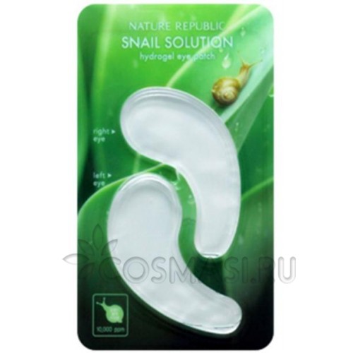 Патчи для кожи вокруг глаз Nature Republic Snail Solution Hydrogel Eye Patch фото-1