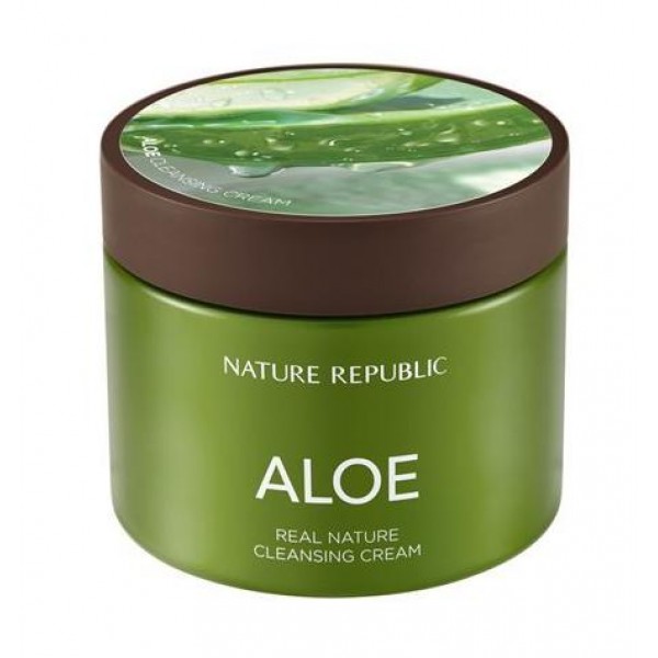 

крем очищающий с экстрактом алоэ nature republic real nature cleansing cream aloe