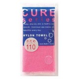 Мочалка для тела жесткая (розовая) O:HE Cure Nylon Towel Hard Rose