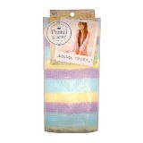 Мочалка с добавлением хлопка "радуга" мягкая O:HE Pastel Body Towel Rainbow Blue