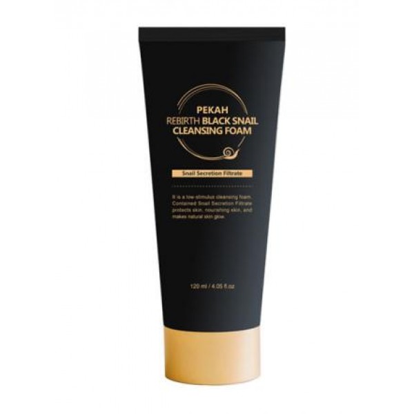 

очищающая пенка для умывания с муцином черной улитки pekah rebirth black snail cleansing foam