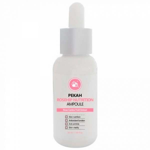 

питательная сыворотка с экстрактом шиповника pekah rosehip nutrition ampoule