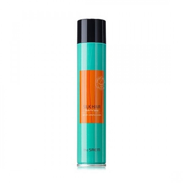 

лак для волос с аргановым маслом the saem silk hair style fix spray