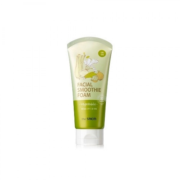 

пенка для умывания деликатная овощная the saem vegetable facial smoothie foam