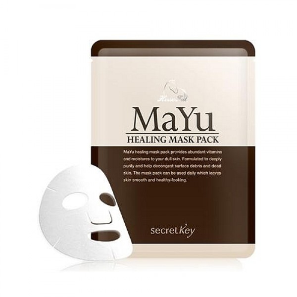 

маска для лица питательная secret key mayu healing mask pack