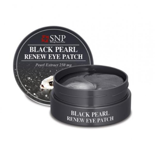 

патчи для глаз snp black pearl renew eye patch