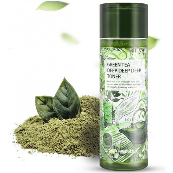 

тонер для лица увлажняющий seantree green tea deep deep deep toner