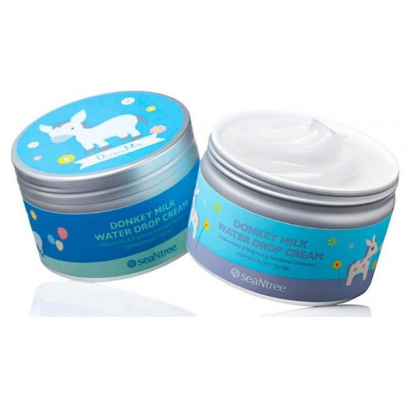 крем для лица с молочными протеинами seantree donkey milk water drop cream