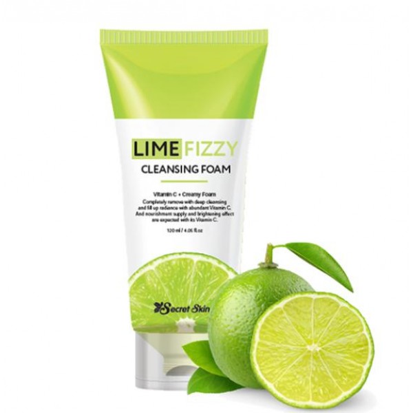 

пенка для умывания secret skin lime fizzy cleansing foam