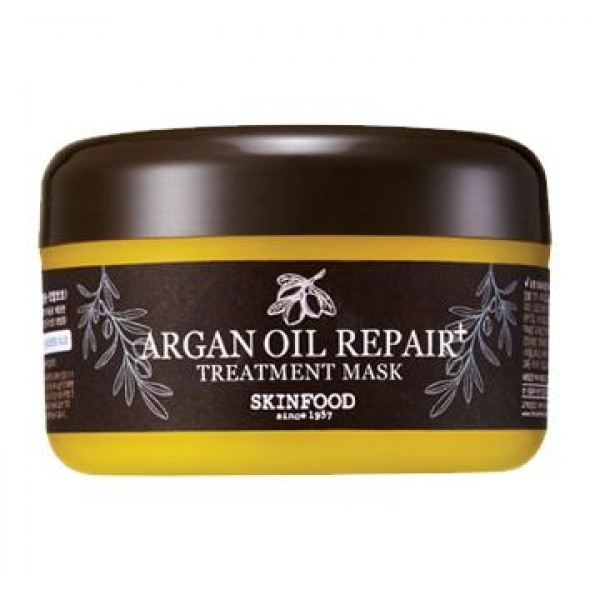 маска для волос восстанавливающая с маслом арганы skin food argan oil repair plus treatment mask