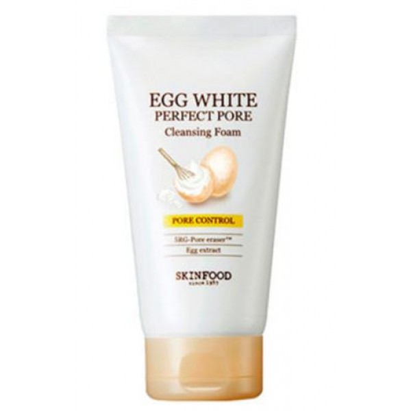 пенка для умывания яичная skin food egg white perfect pore cleansing foam