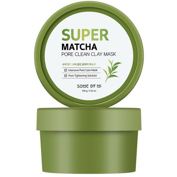 

очищающая глиняная маска с чаем матча some by mi super matcha pore clean clay mask