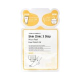 Система-3шага уход за огрубевшей кожей ног Tony Moly Skin Clinic 3 Step Micro Peel Heel Patch Kit