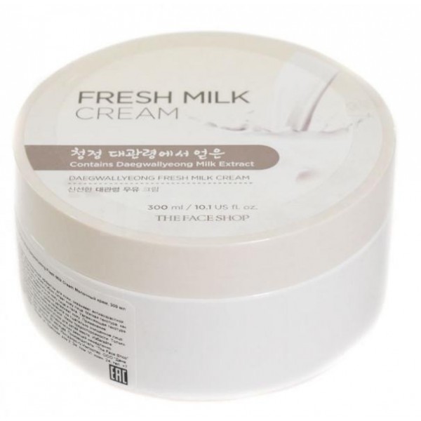 

крем для лица с экстрактом молока the face shop daegwallyeong fresh milk cream