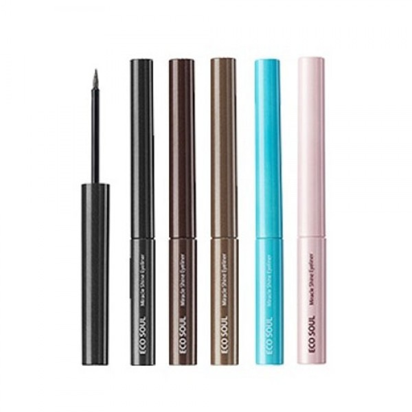 

подводка для глаз сияющая the saem eco soul miracle shine eyeliner