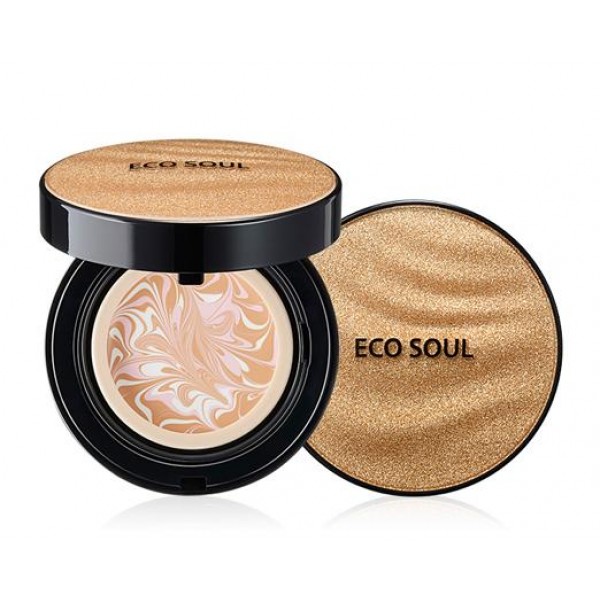 

тональная основа компактная the saem eco soul essence foundation pact spf50+ pa+++