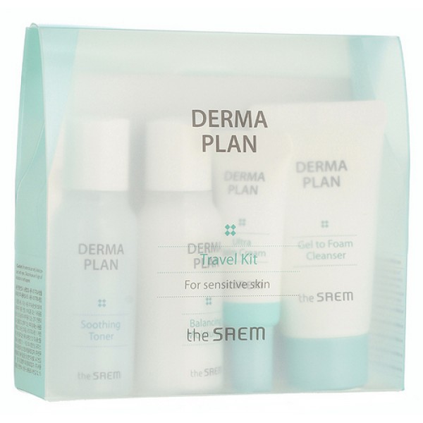 

набор для лица для чувствительной кожи the saem derma plan travel kit