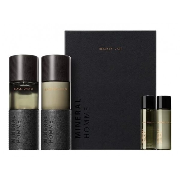 

набор для ухода за кожей для мужчин the saem mineral homme black ex 2 set