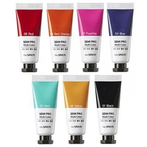 универсальный цветной пигмент the saem semi pro multi color