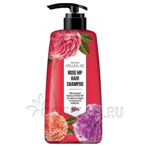 Шампунь для волос Welcos Around Me Rose Hip Hair Shampoo фото-1