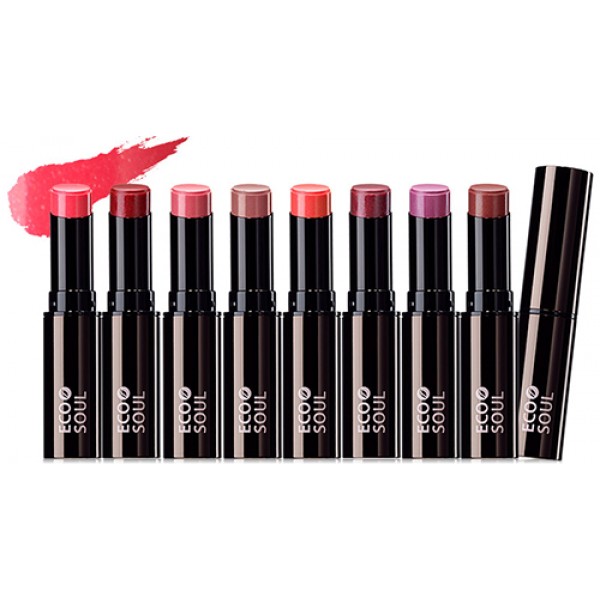 

помада увлажняющая сияющая the saem eco soul moisture shine lipstick