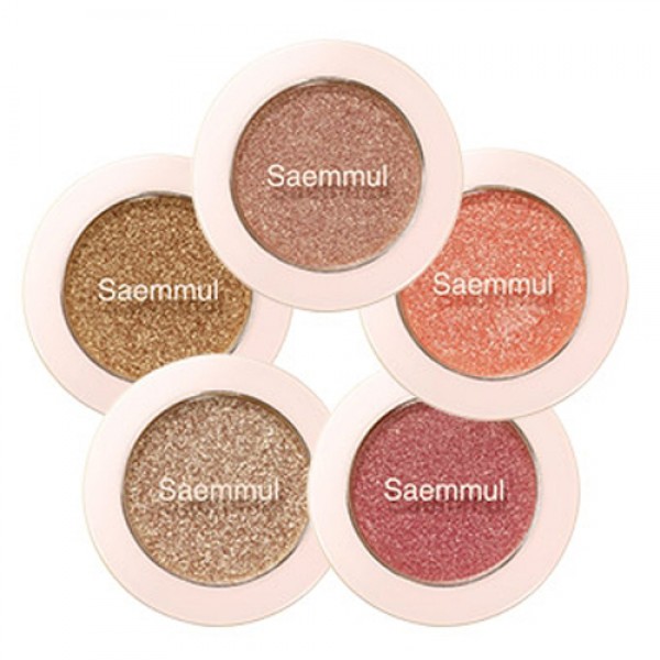 

тени для век с глиттером the saem saemmul single shadow glitter