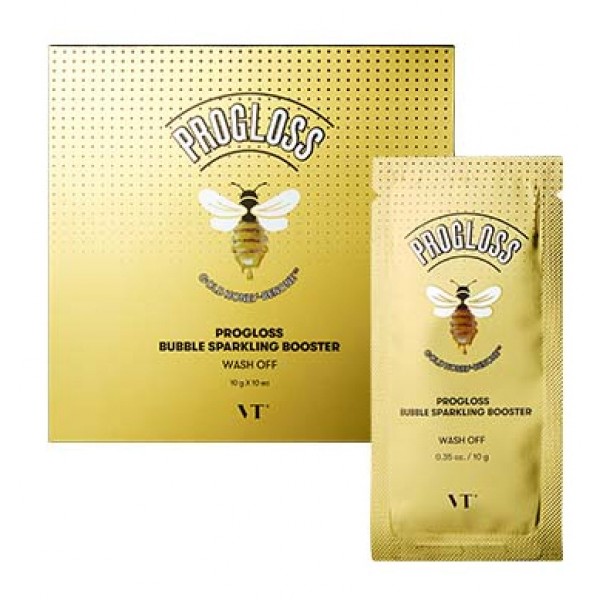 

пузырьковая маска-пенка для лица vt cosmetics progloss bubble sparkling booster