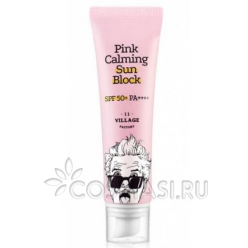 Успокаивающий солнцезащитный крем Village 11 Factory Pink Calming Sun Block Spf50+ Pa++++ фото-1
