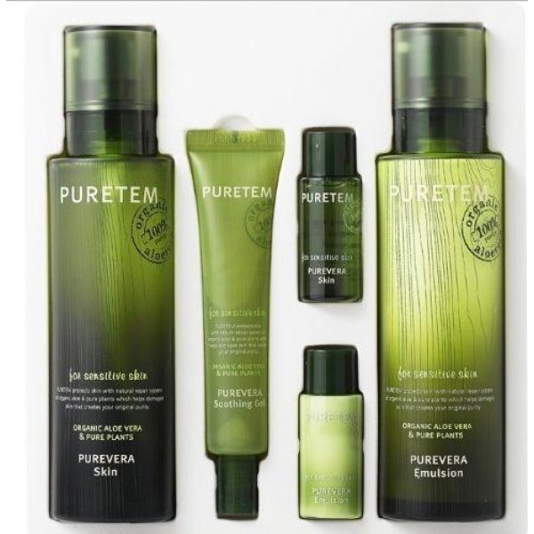 

набор с экстрактом алоэ вера welcos puretem purevera 2 items set