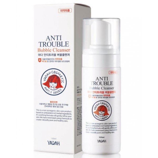 

пенка для умывания yadah anti trouble bubble cleanser