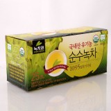 Корейский органический зеленый чай в пакетах Nokchawon Korean Organic Green Tea Powder