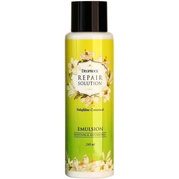 

эмульсия для лица с волюфилином deoproce repair solultion emulsion