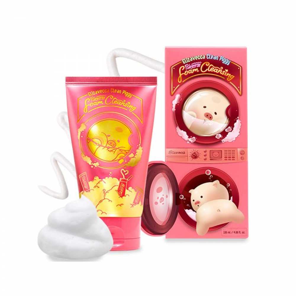 

пенка для умывания elizavecca clean piggy pinkenergy foam cleansing
