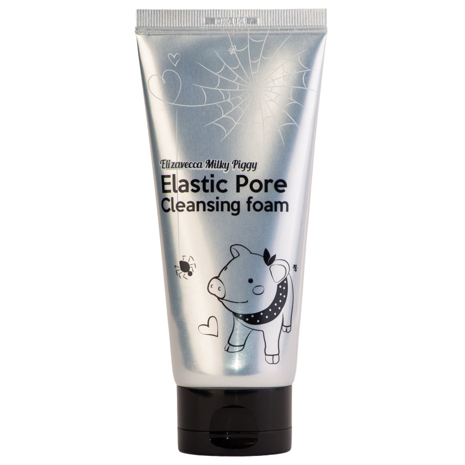 

черная пенка(маска) для умывания elizavecca milky piggy elastic pore cleansing foam