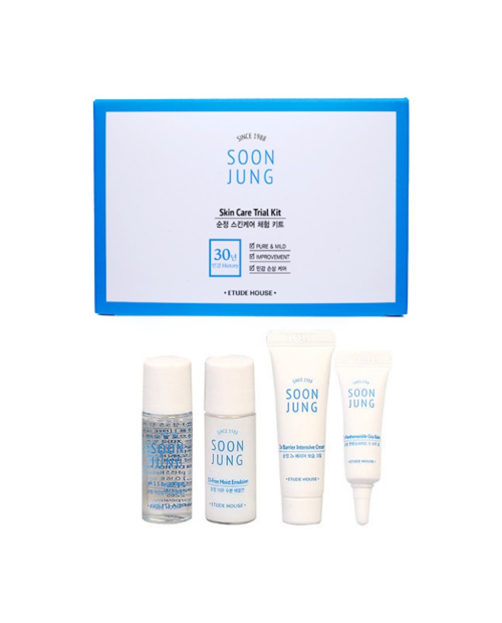 набор уходовый мини etude house soonjung skin care kit (4pcs)