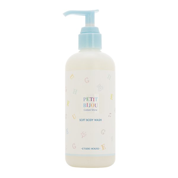 

гель для душа с пудровым ароматом etude house petit bijou cotton snow soft body wash