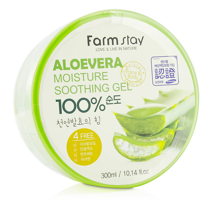 многофункциональный смягчающий гель с экстрактом алоэ farmstay aloe vera moisture soothing gel