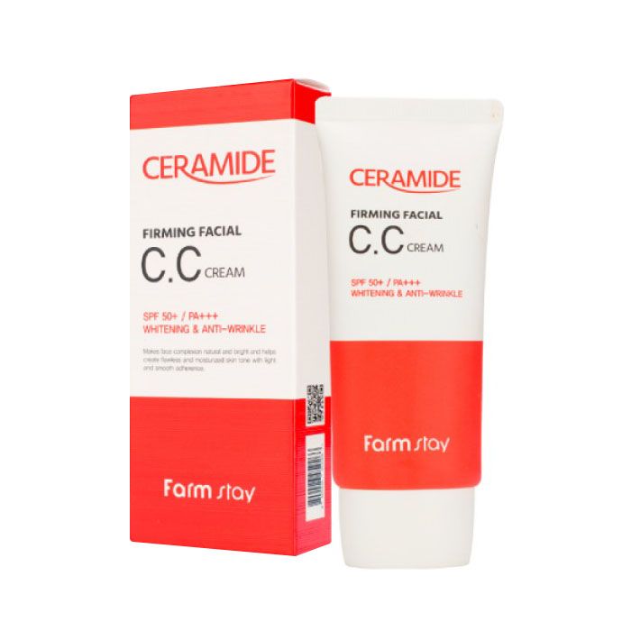 

укрепляющий сс крем с керамидами farmstay ceramide firming facial cc cream