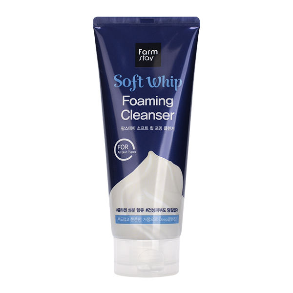

мягкая очищающая пенка farmstay soft whip foaming cleanser